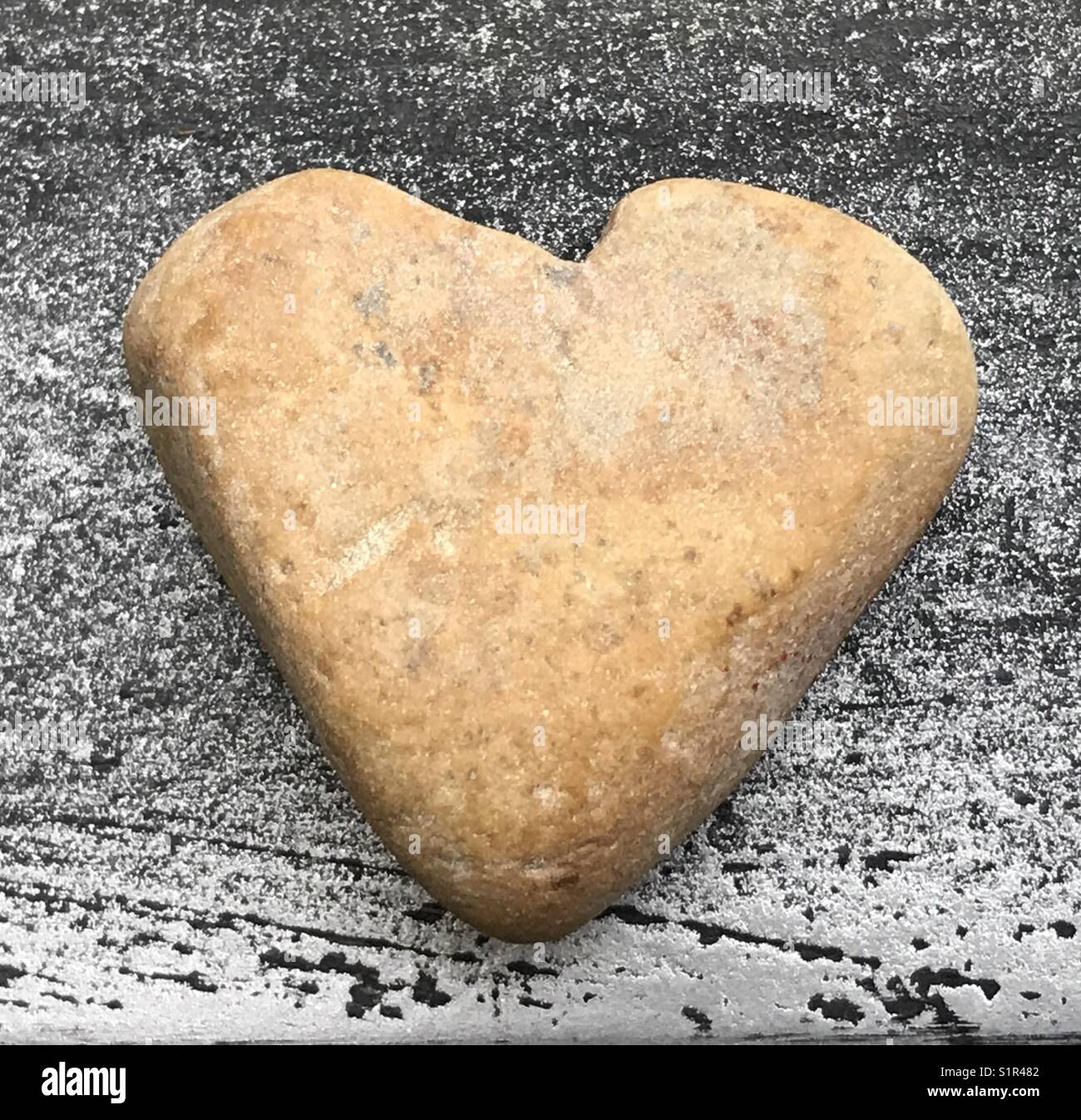 Pebble heart - Smartphone Captured Stock Image