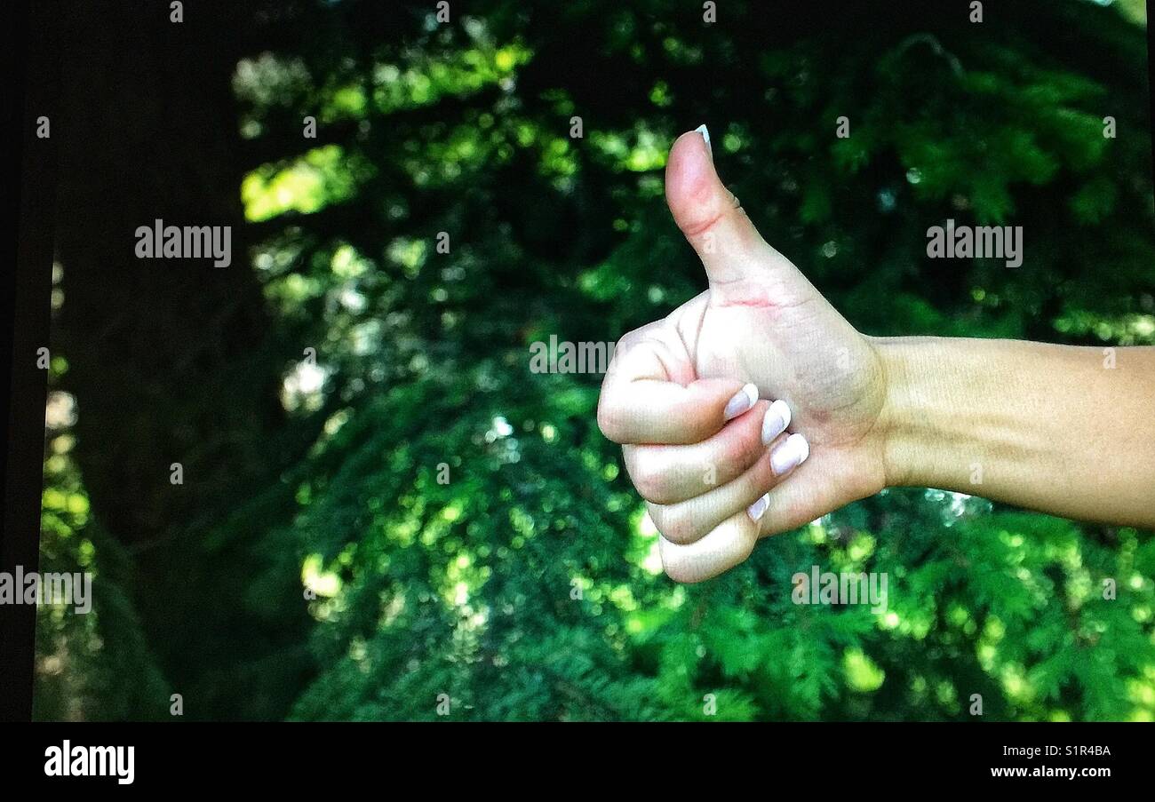 Thumbs up - Smartphone Captured Stock Image