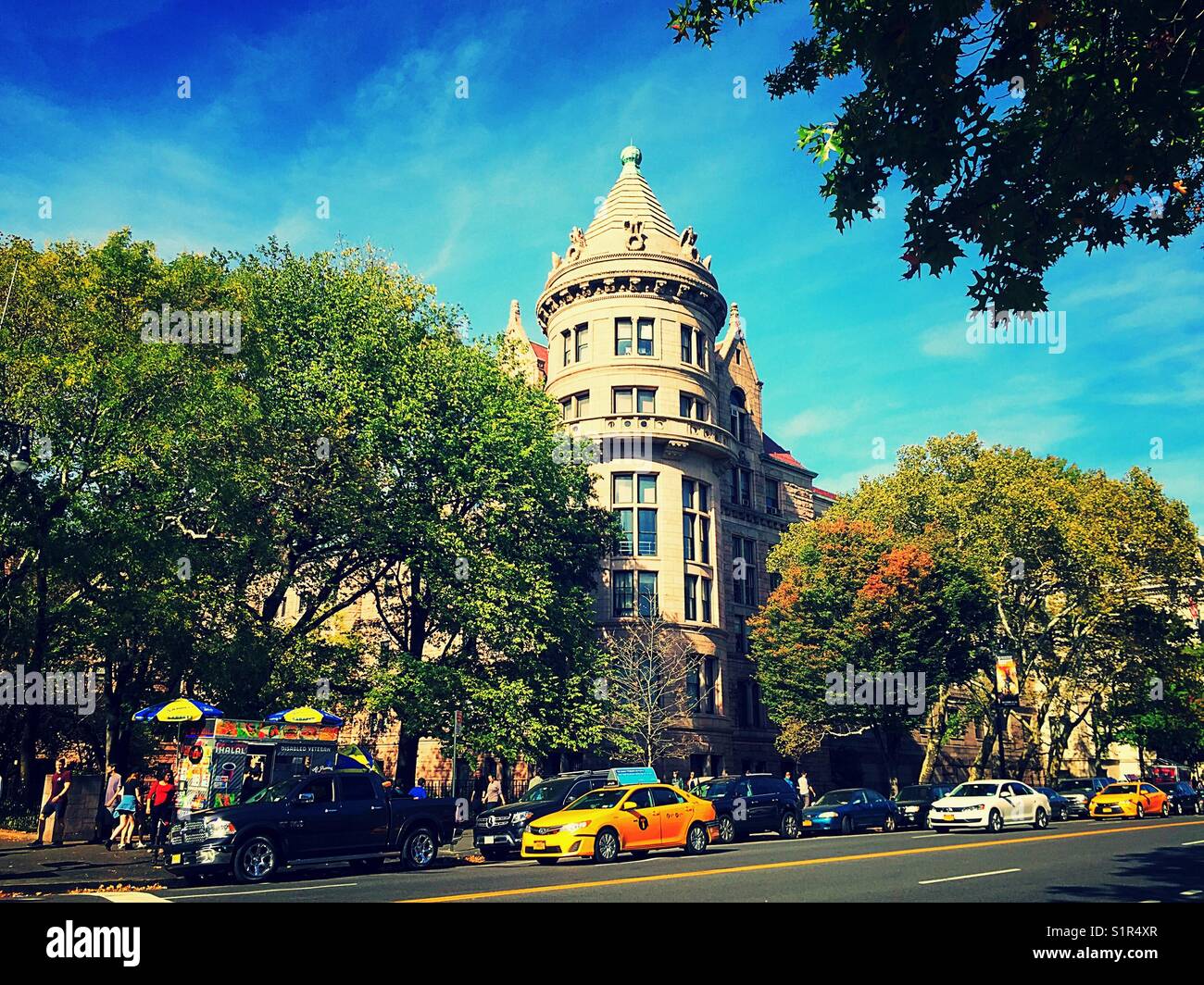 Museum of natural history on Central Park West, NYC, USA - Smartphone Captured Stock Image