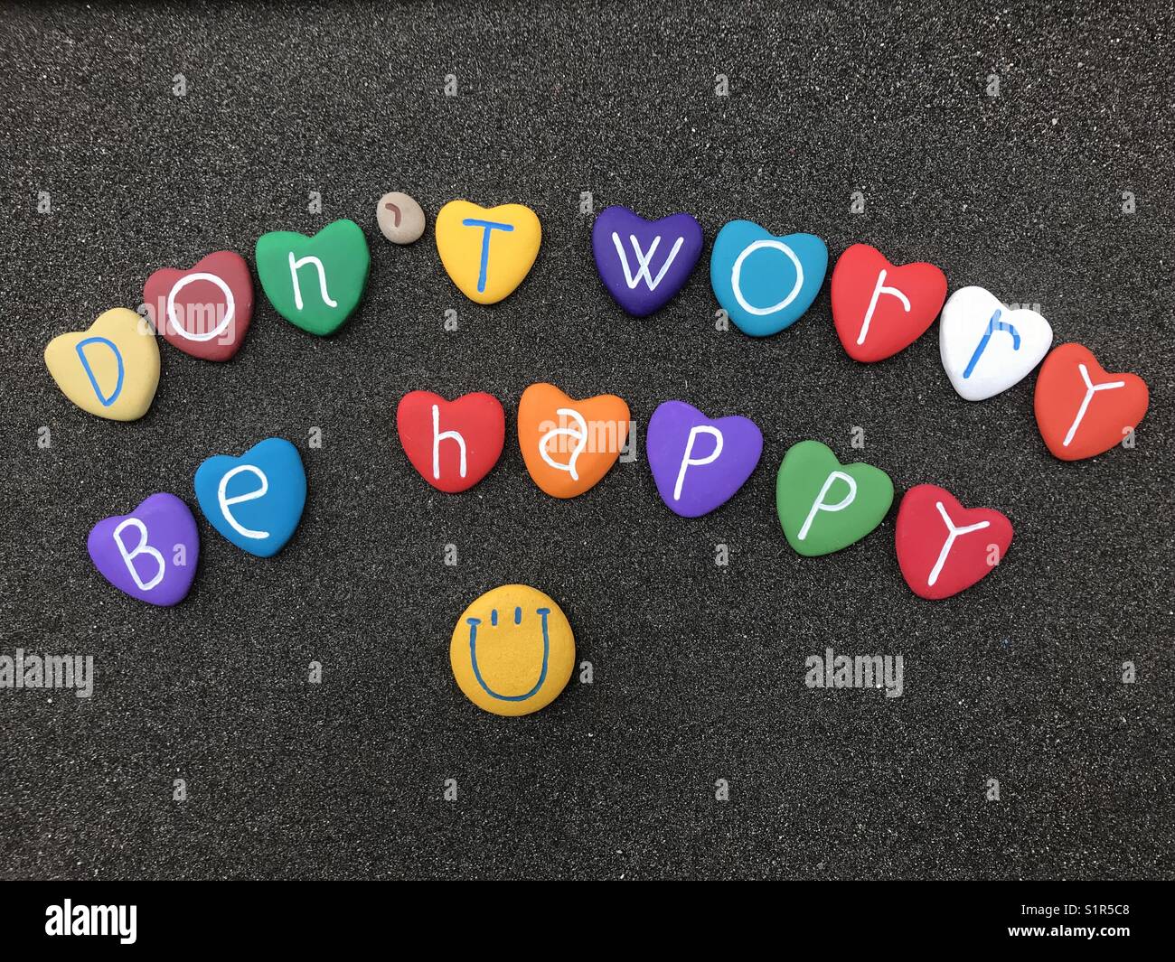 Don’t worry, be happy ! - Smartphone Captured Stock Image