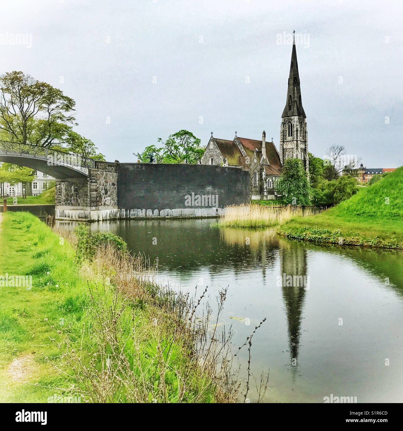 St. Alban’s Church, Copenhagen, Denmark - Smartphone Captured Stock Image