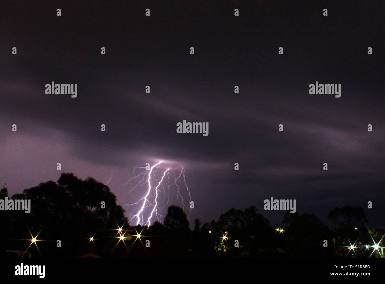 Lightning storm - Smartphone Captured Stock Image