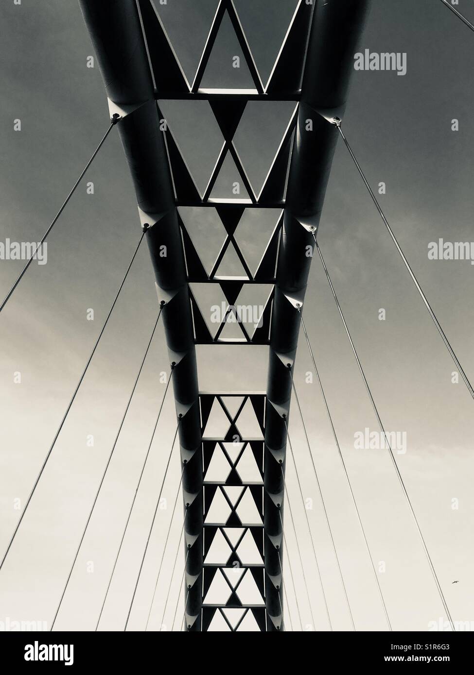 Humber Bay Arch Bridge, Toronto,Canada Stock Photo
