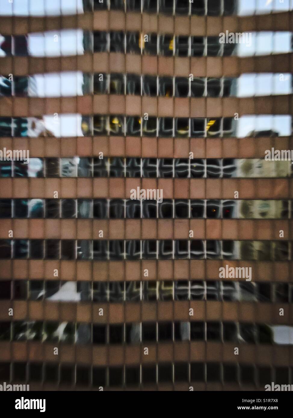 Distorted building facade Stock Photo - Alamy