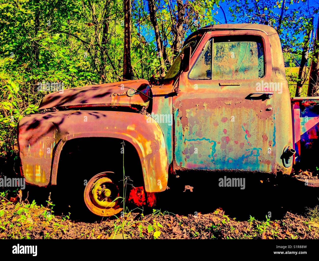 Held together with rust - Smartphone Captured Stock Image