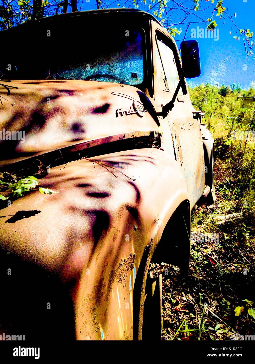 Abandoned Ford - Smartphone Captured Stock Image