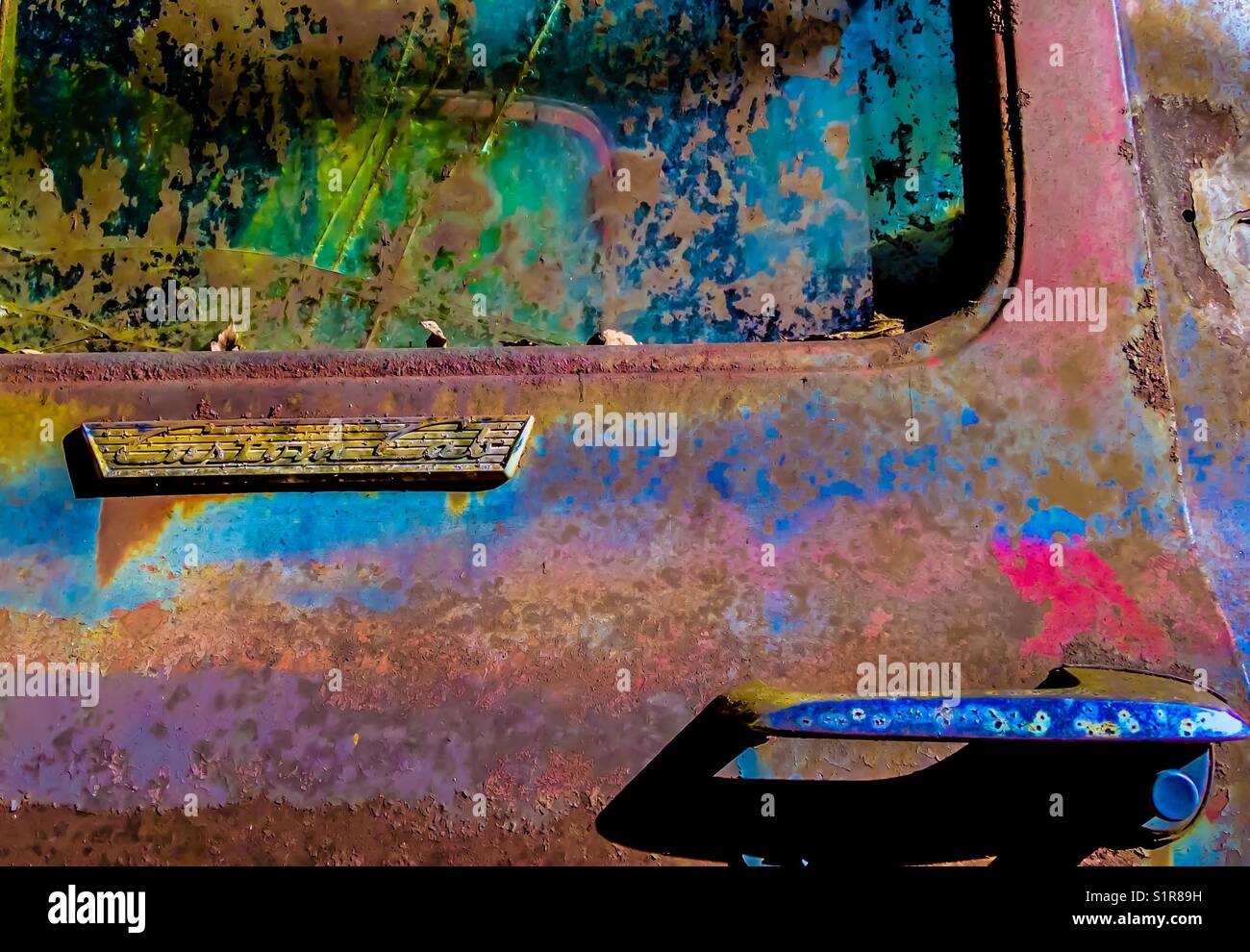 Custom Cab - Smartphone Captured Stock Image