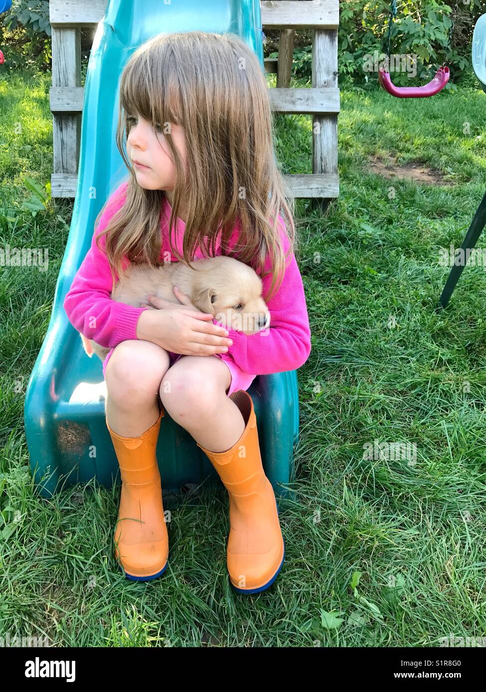 girls green wellies