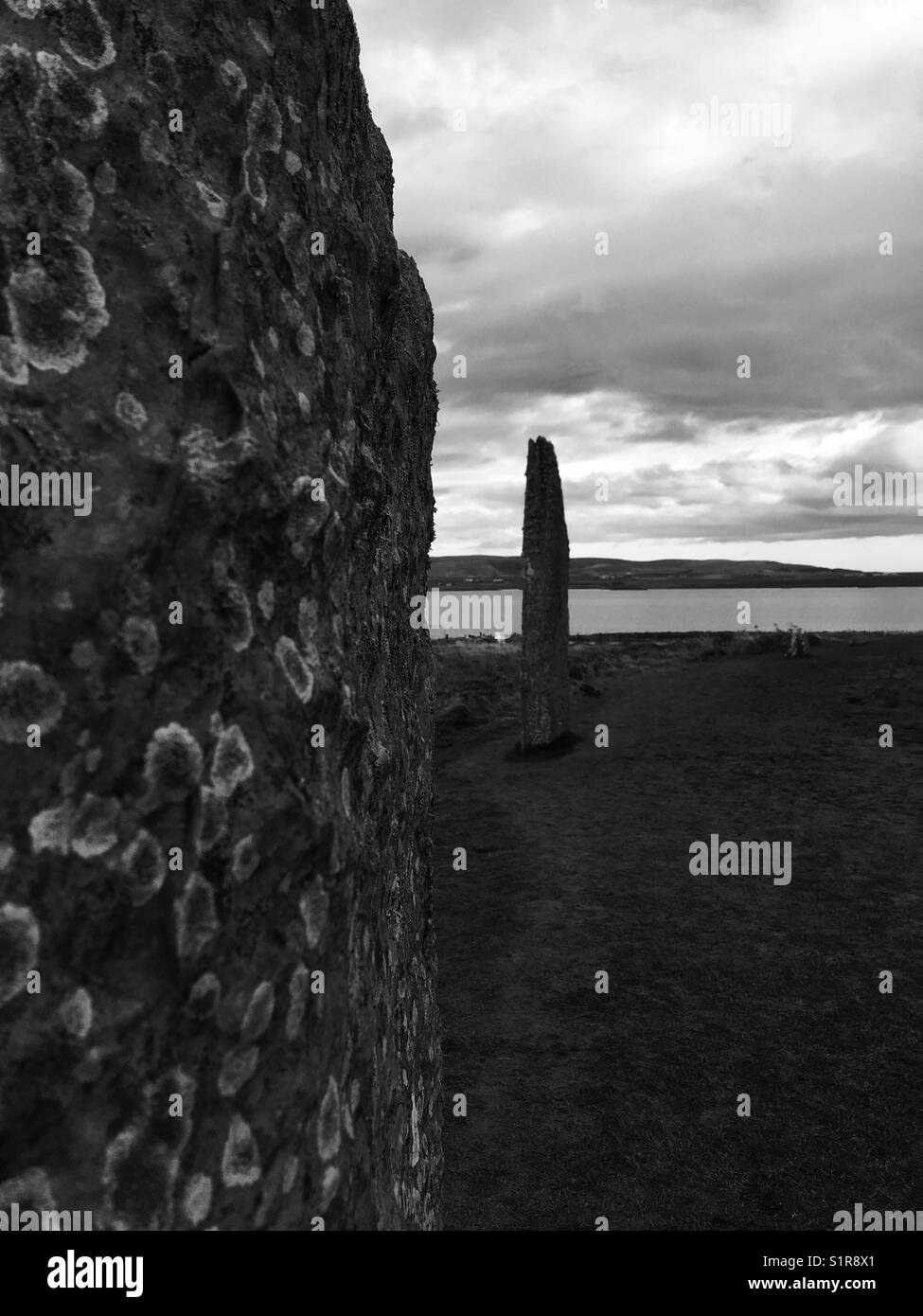 Brodgar Stones 2 - Smartphone Captured Stock Image