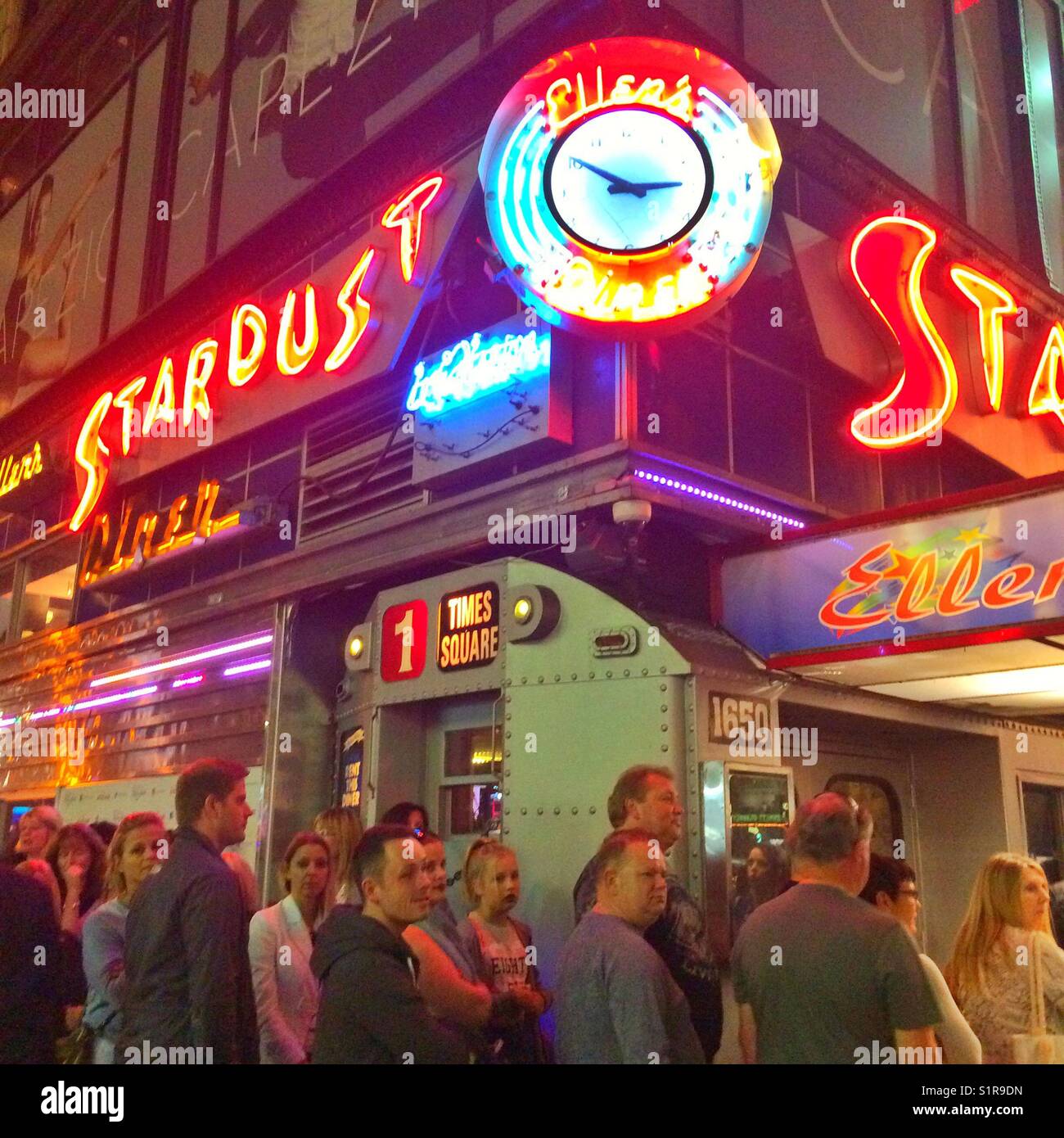 Stardust diner, Times Square, New York City, United States of America. - Smartphone Captured Stock Image
