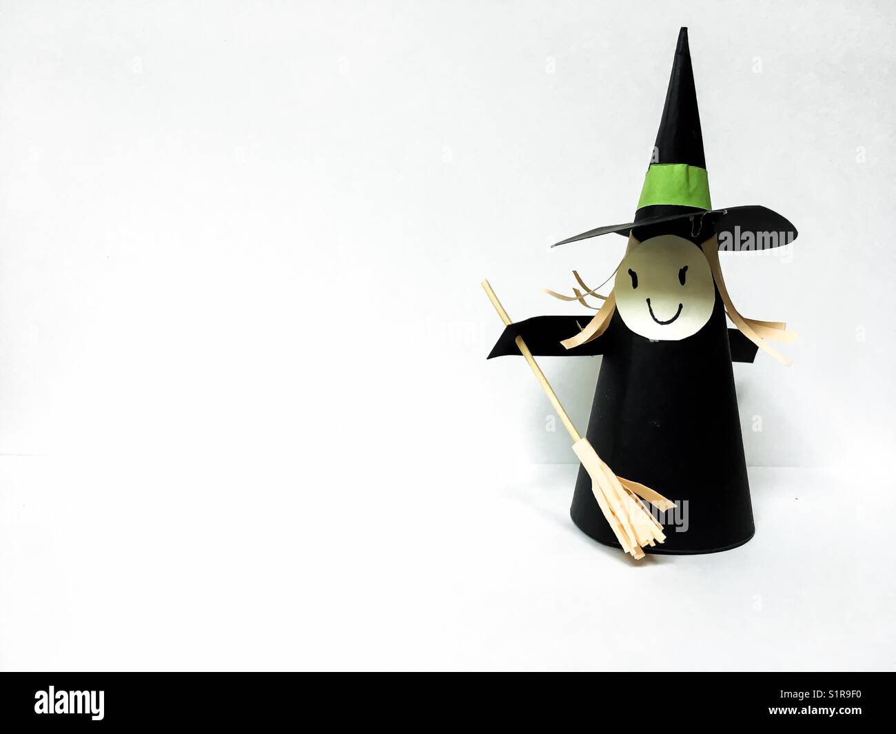 DIY paper witch, paper craft witch Stock Photo Alamy