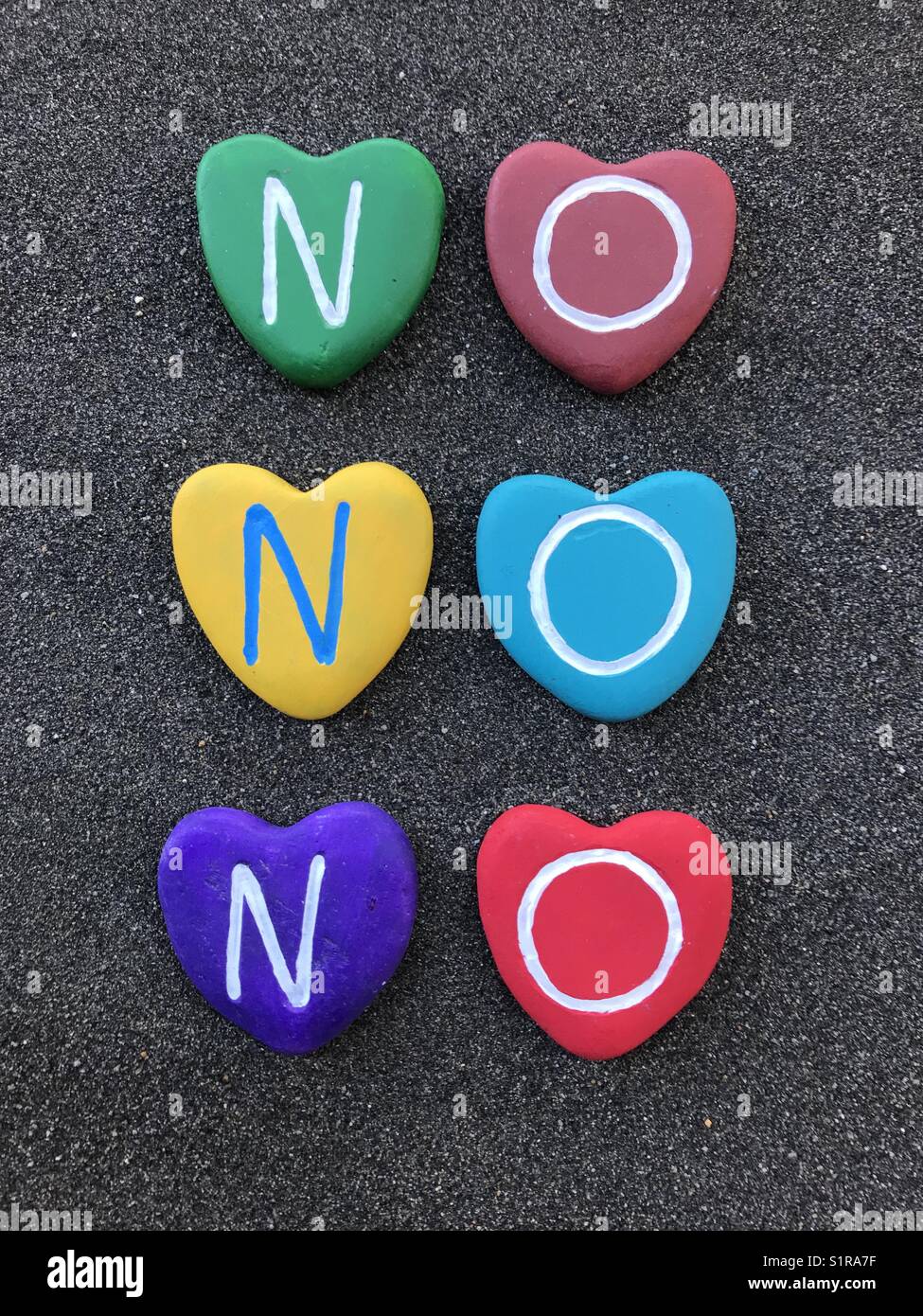 No, no, no - Smartphone Captured Stock Image