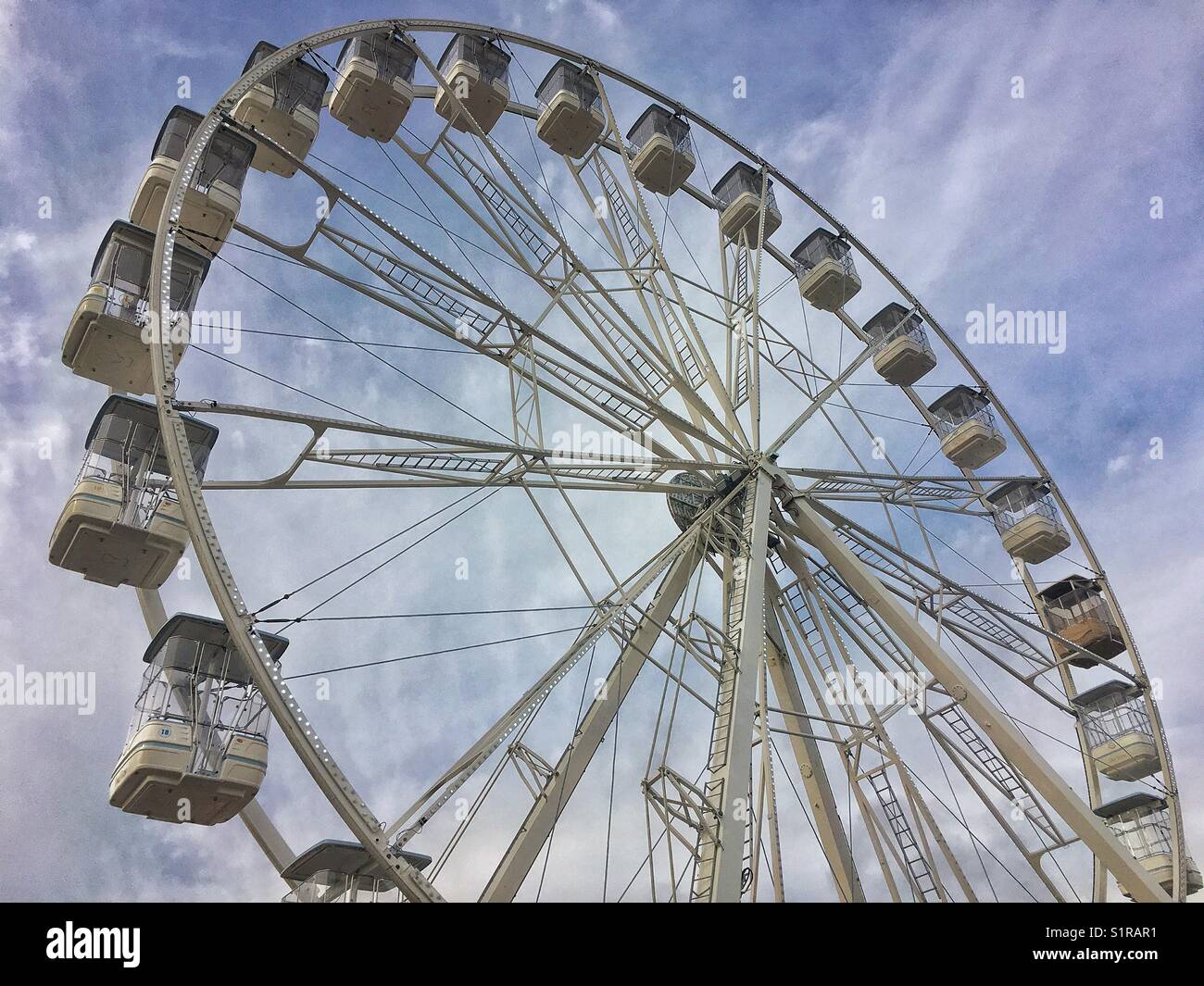 Winter Ferris Wheel - Smartphone Captured Stock Image