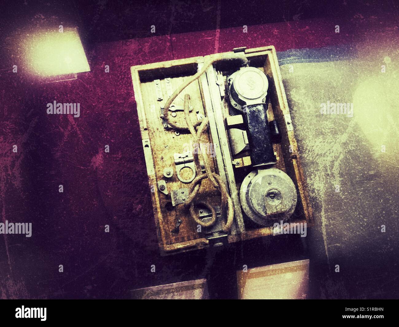 Vintage Military Phone - Smartphone Captured Stock Image