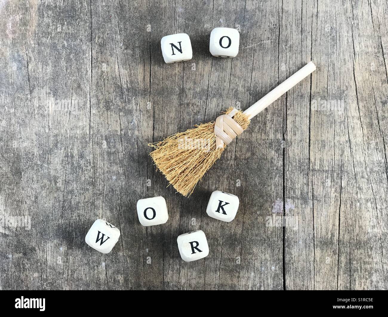 No work - Smartphone Captured Stock Image