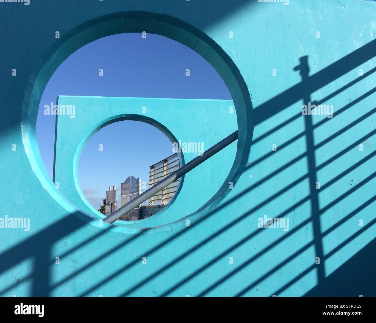 Shadows and circles - Smartphone Captured Stock Image