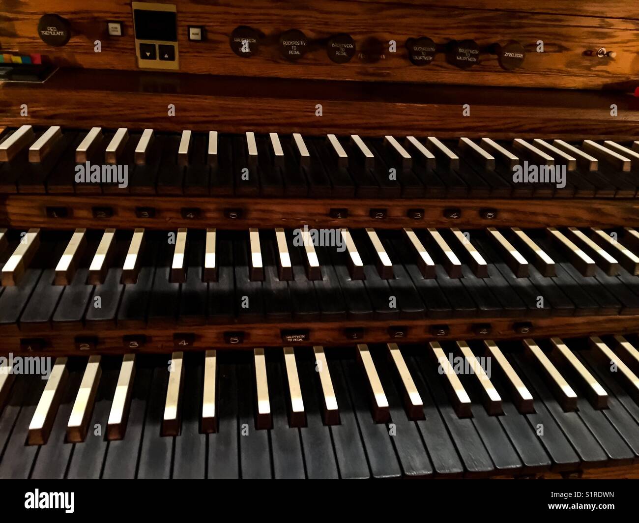 Organ keyboard - Smartphone Captured Stock Image