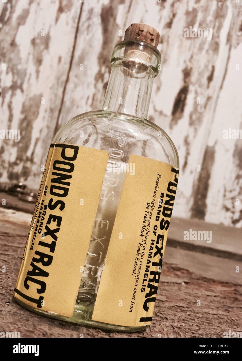 Medicine Bottle on a Shelf - Smartphone Captured Stock Image