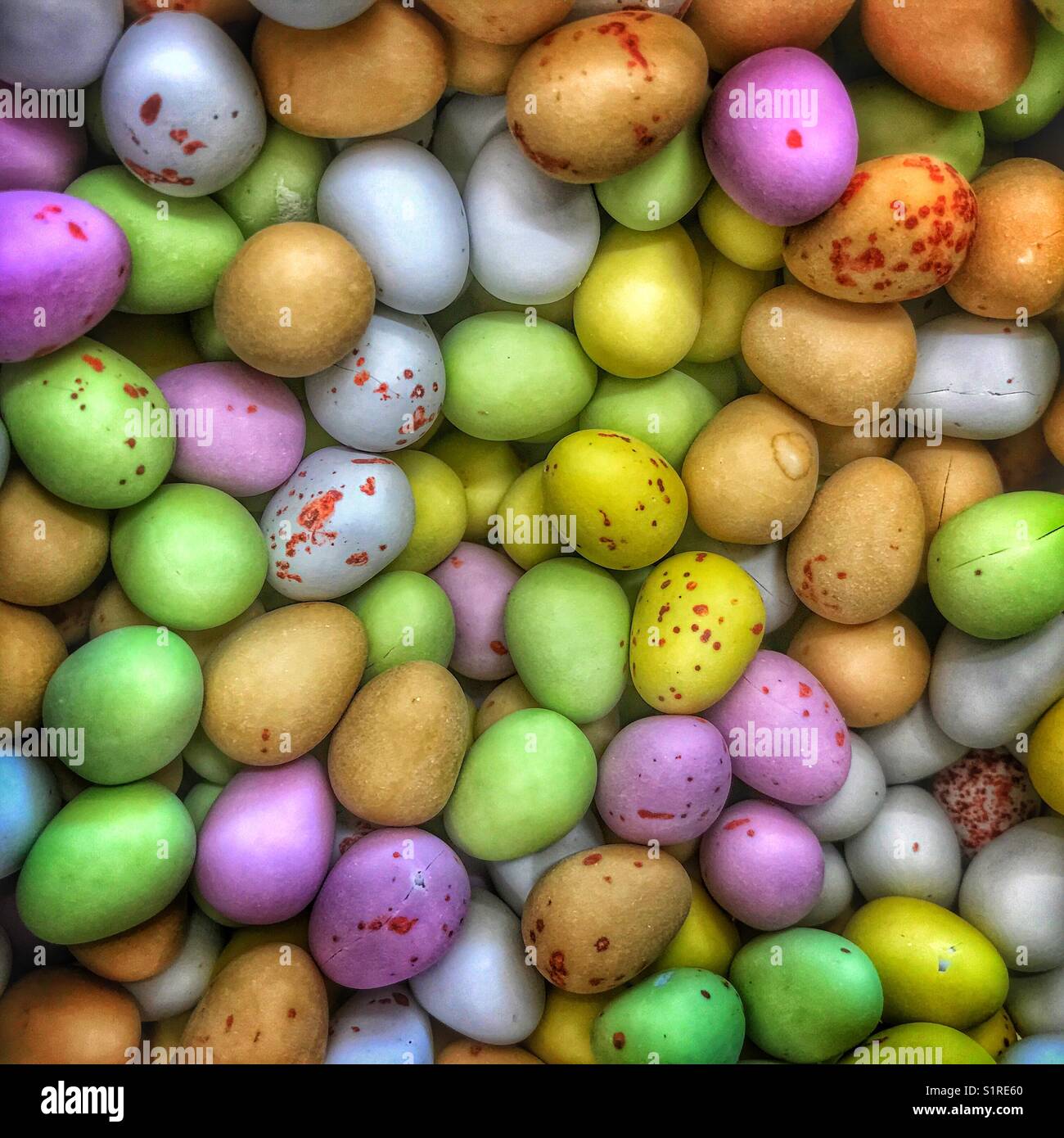 Mini Easter eggs - Smartphone Captured Stock Image