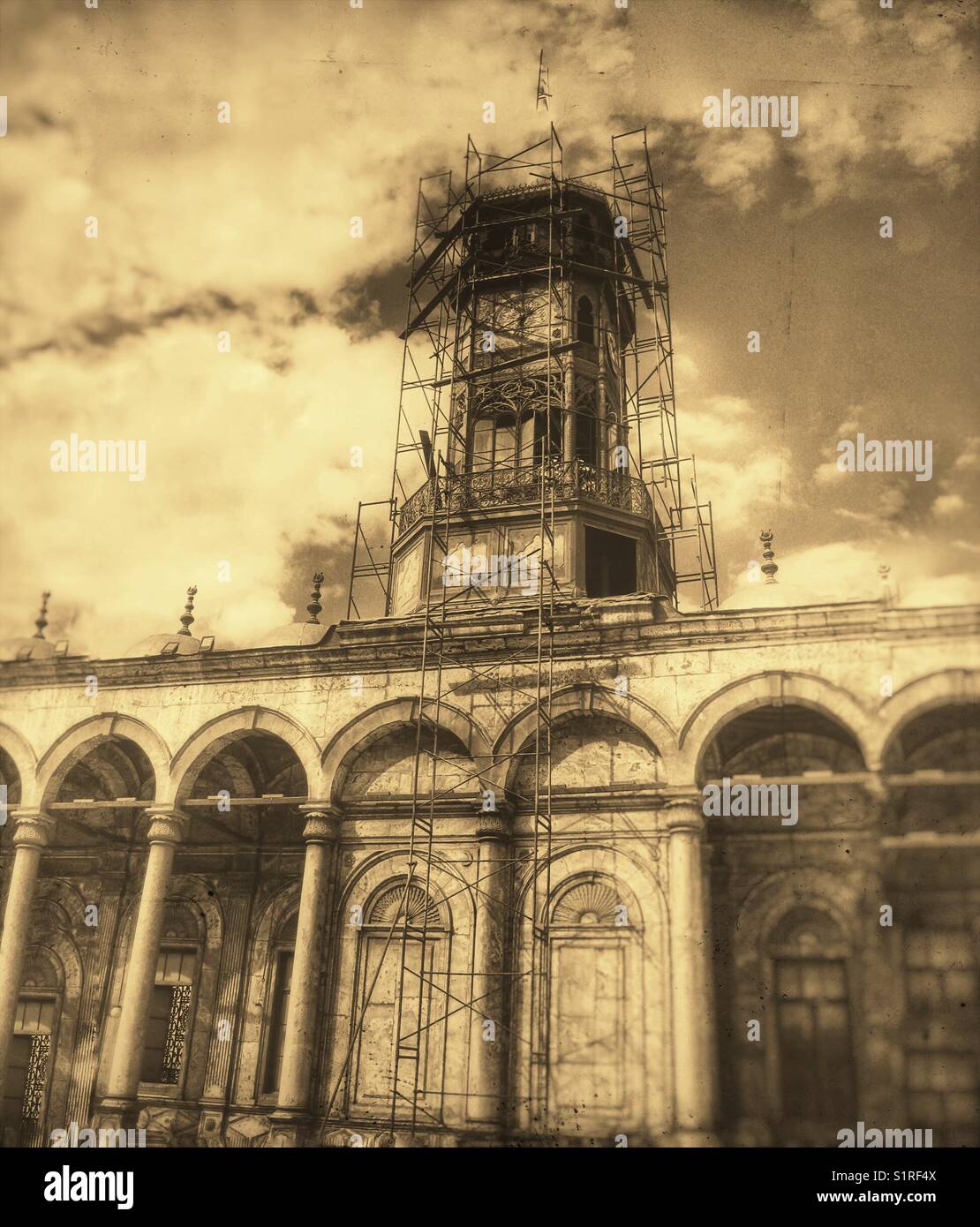 Clock Tower, citadel of suladin, Cairo, Egypt Stock Photo Alamy