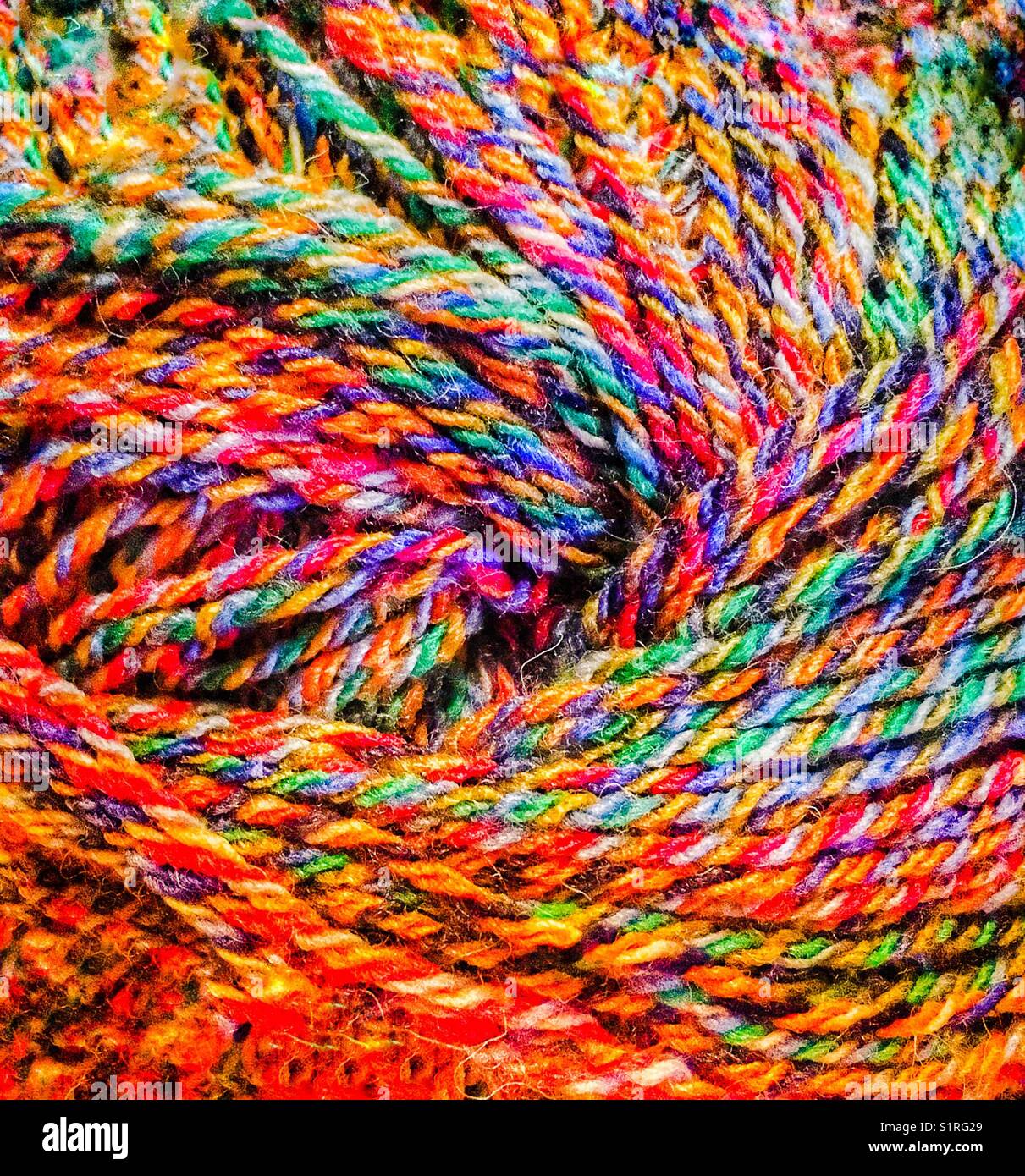 MULTICOLORED RAINBOW YARN Skein Perfect for Making Decorative