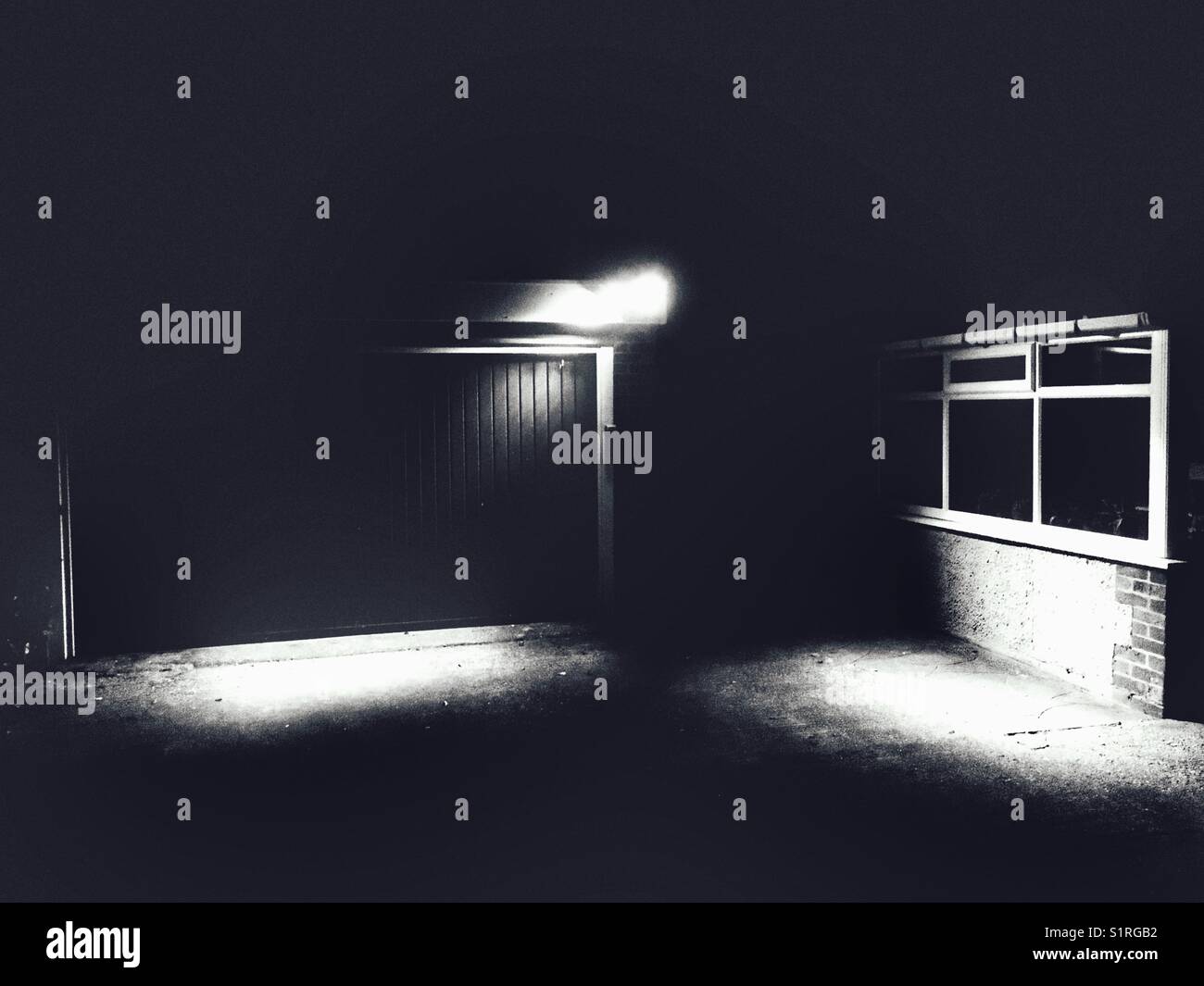 Security lights - Smartphone Captured Stock Image