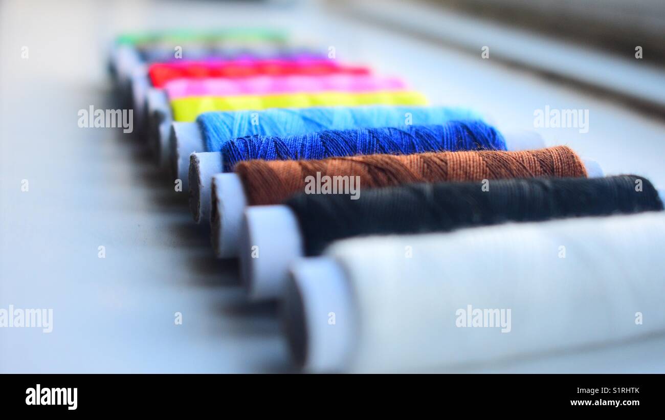 Colour cotton Stock Photo