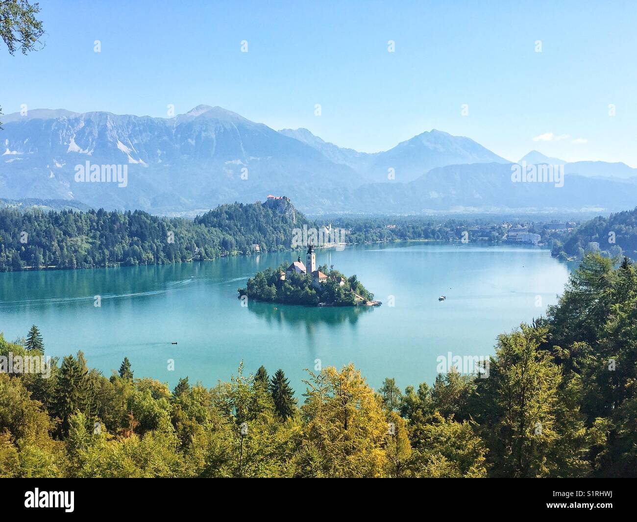 Lake bled slovenia Stock Photo