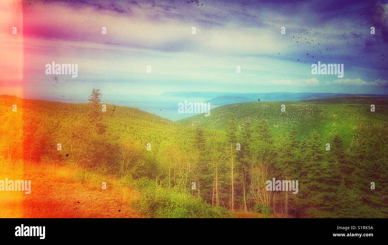 Cape Breton Highlands National Park, Cape Breton Island, Nova Scotia, Canada - Smartphone Captured Stock Image