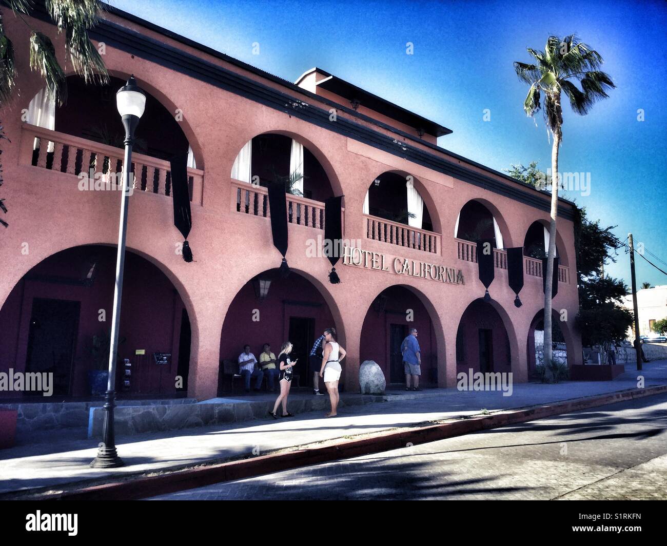 The iconic Hotel California in Todos Santos, Mexico Stock Photo - Alamy