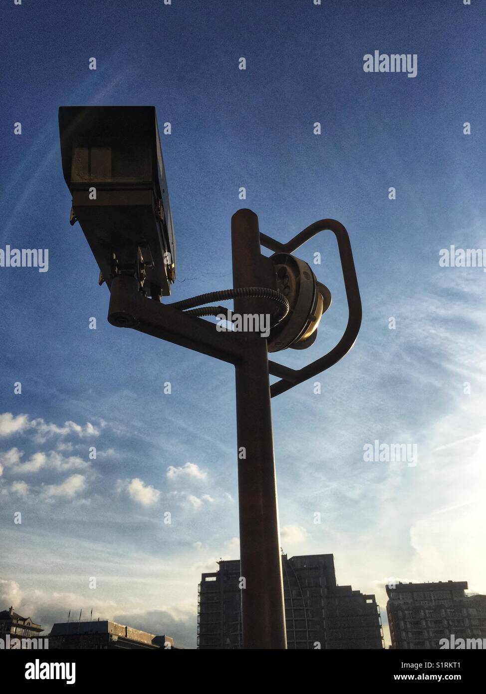 CCTV camera in London - Smartphone Captured Stock Image