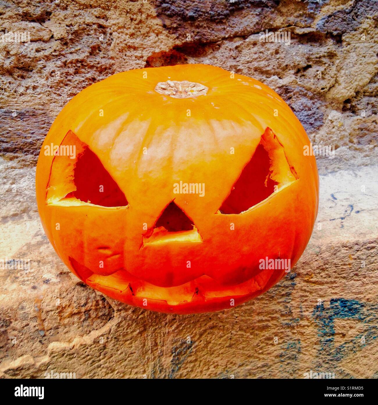 Pumpkin for Halloween - Smartphone Captured Stock Image