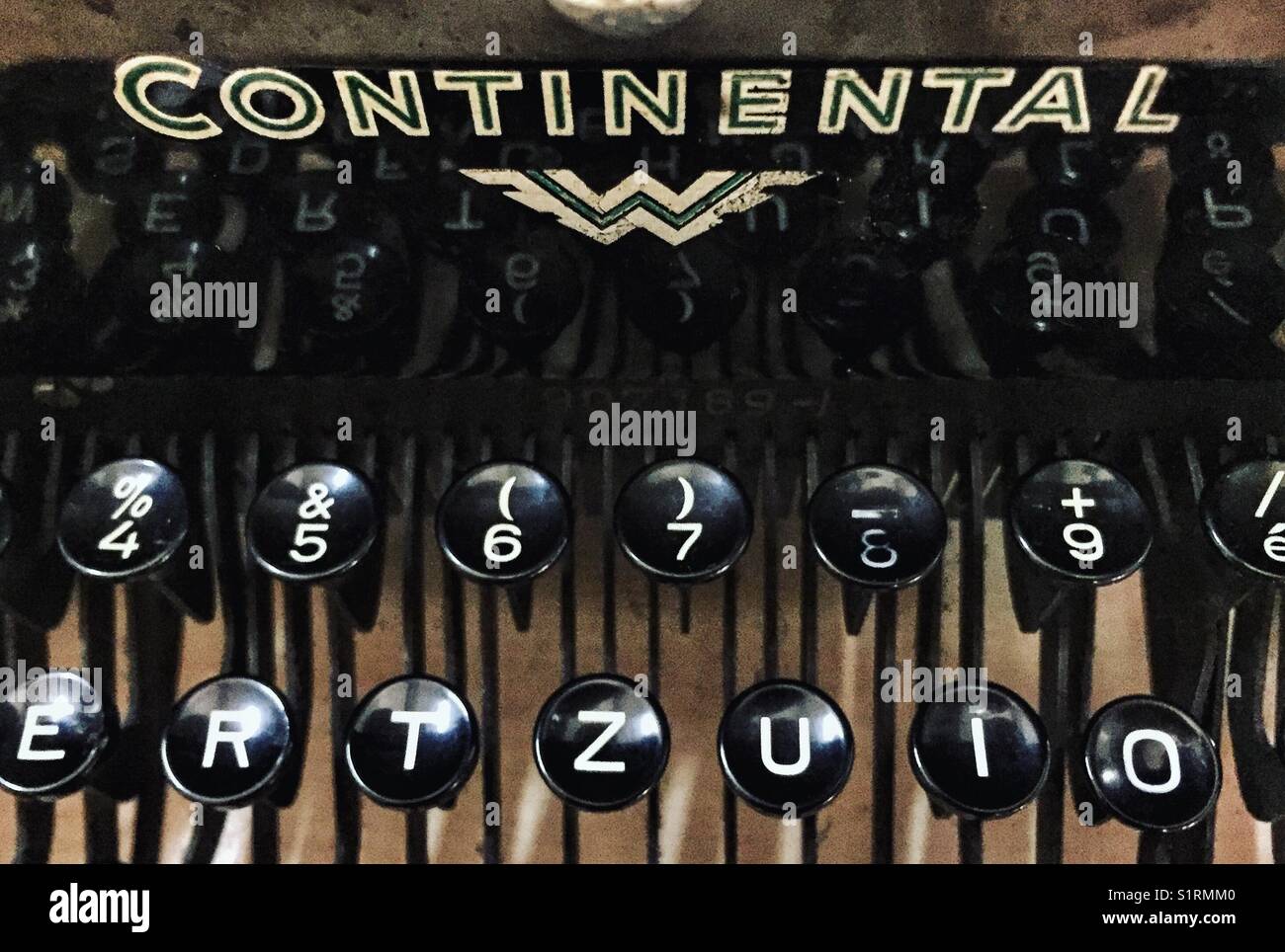 Detail of 1930s typewriter - Smartphone Captured Stock Image