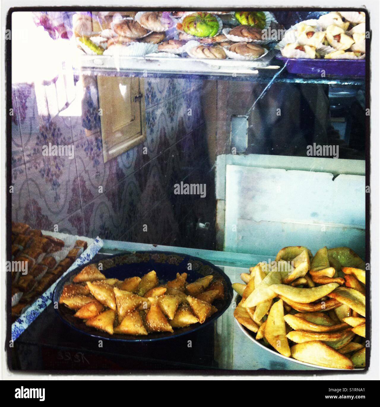 Food in market at Marrakech Stock Photo - Alamy