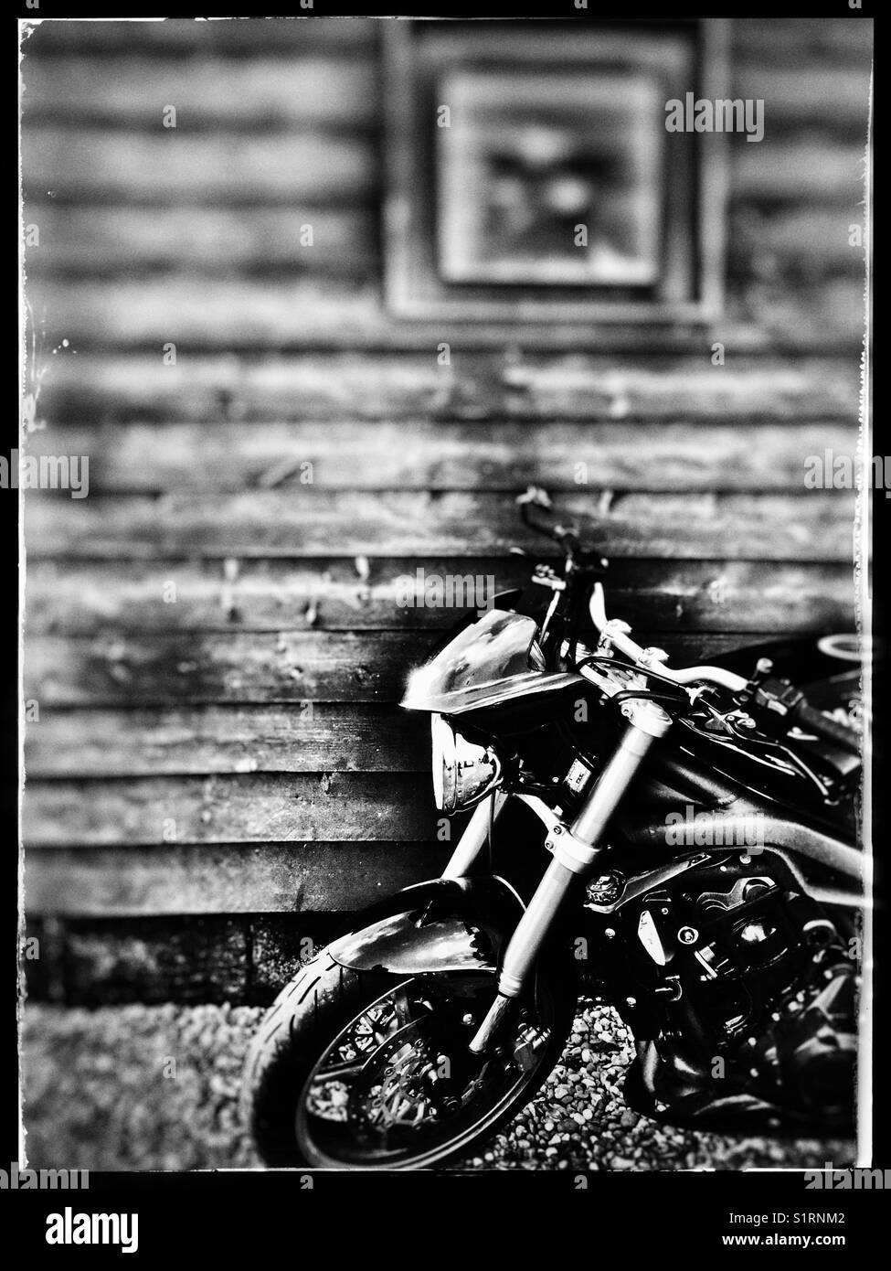 Triumph motorcycle - Smartphone Captured Stock Image