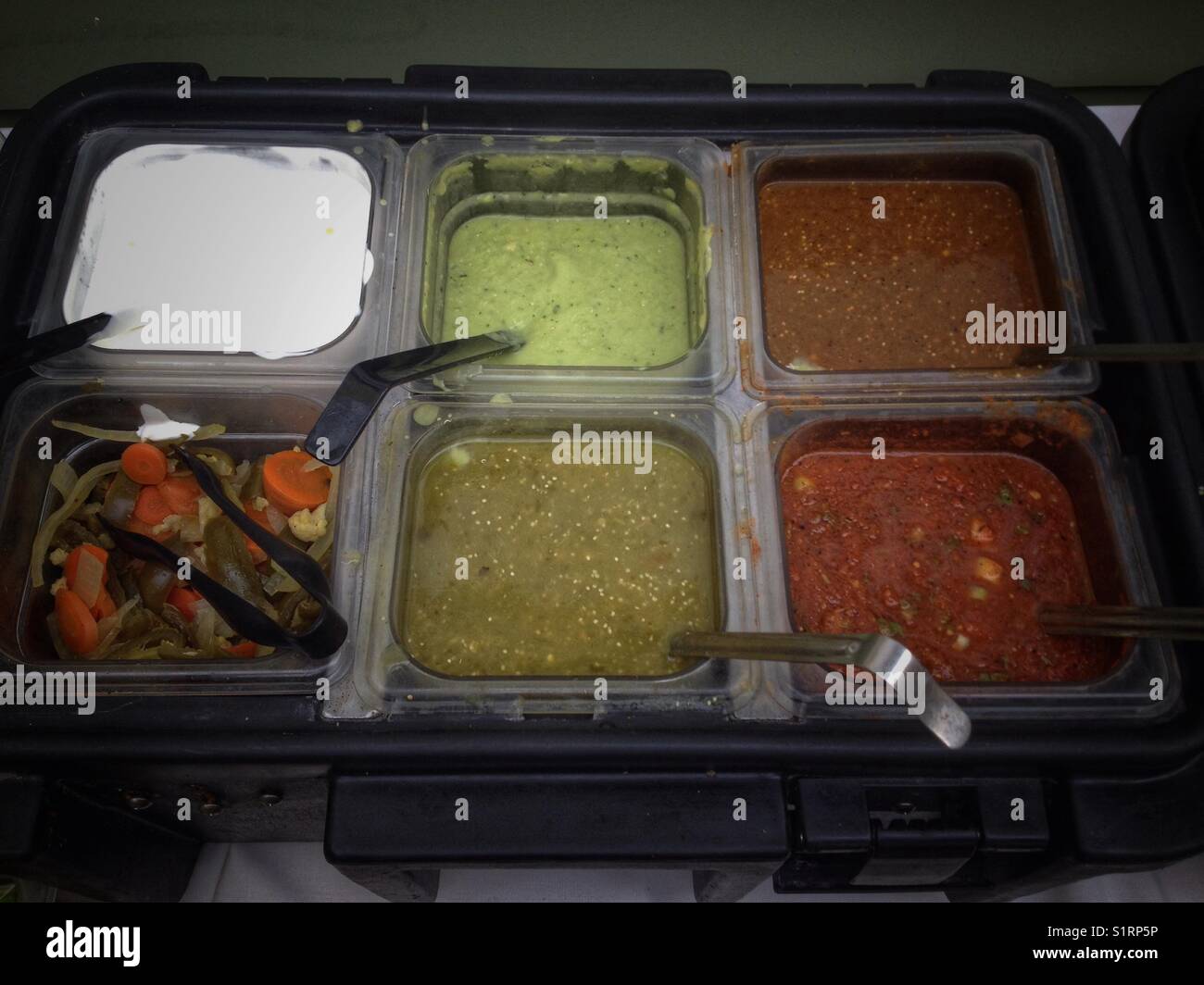 Taco bar - Smartphone Captured Stock Image