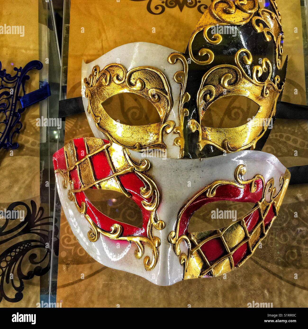 Masks in Venice festival Stock Photo Alamy