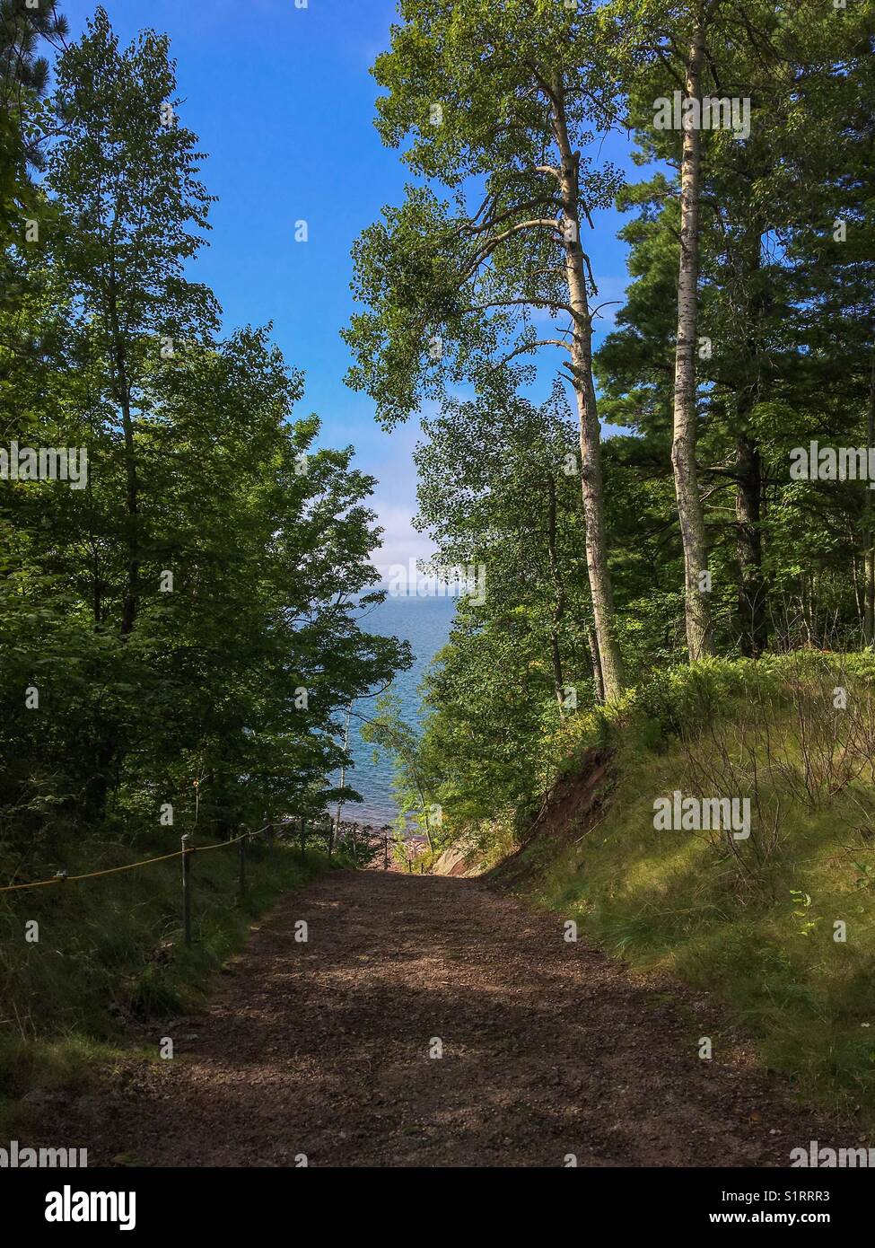 Superior Falls, Hurly, Wisconsin - Smartphone Captured Stock Image