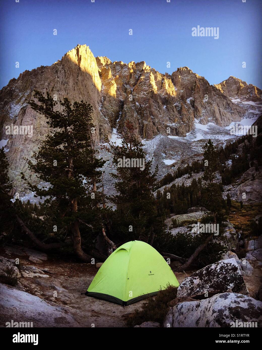 Sierra Camping Stock Photo