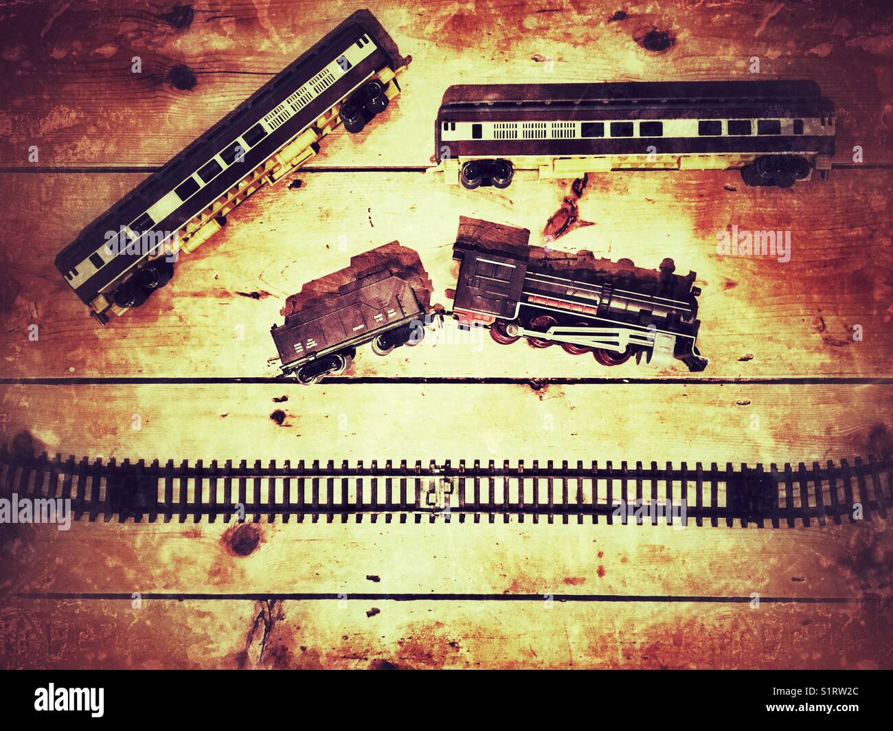 Model train set - Smartphone Captured Stock Image