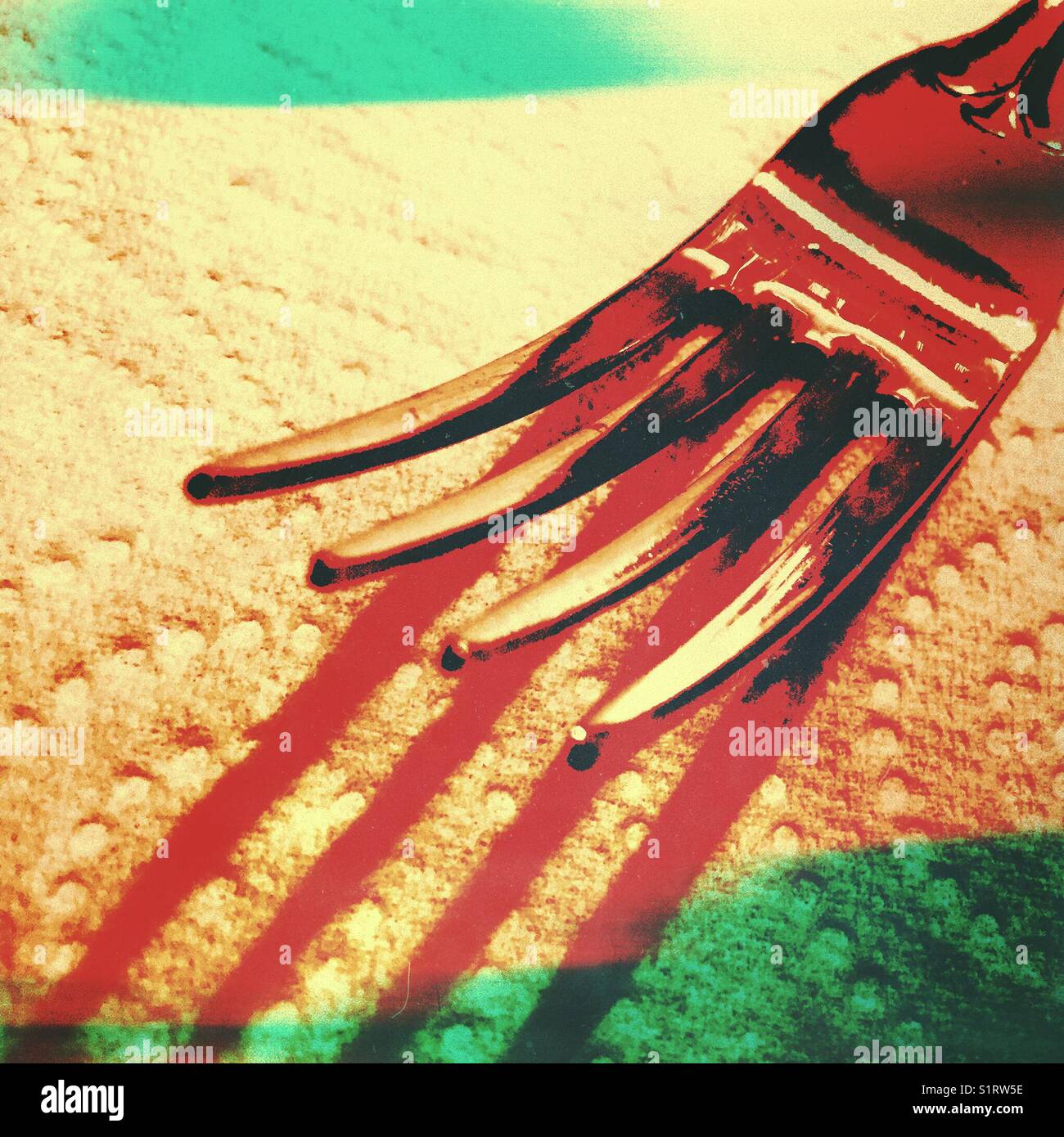 Fork close up - Smartphone Captured Stock Image