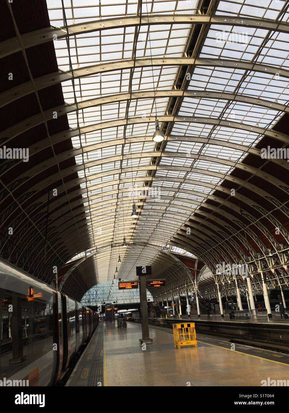 Paddington station and roof detail - Smartphone Captured Stock Image
