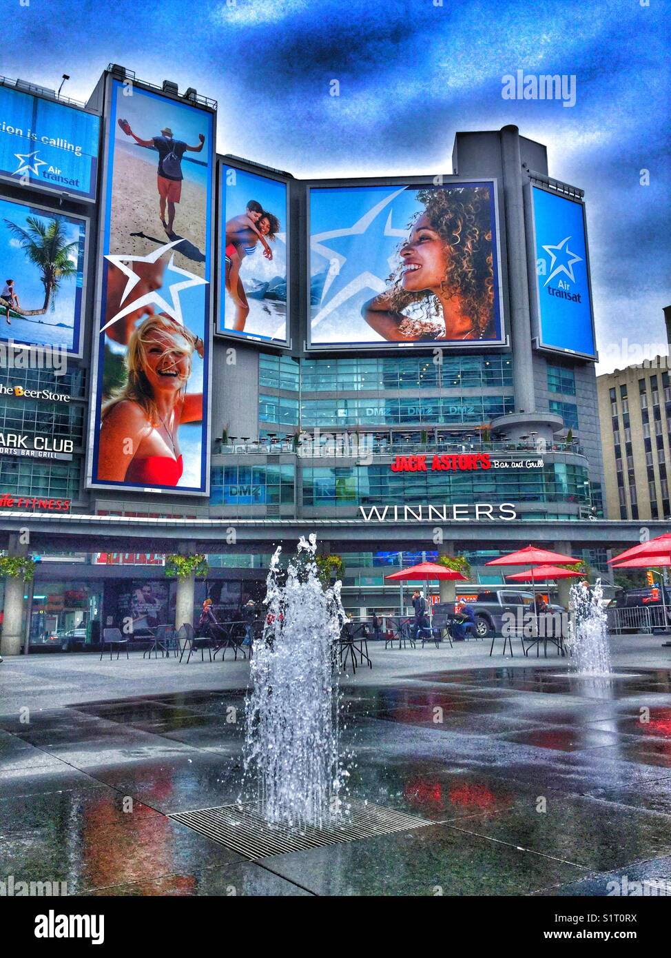 Yonge Dundas Square in Toronto, Canada Stock Photo Alamy