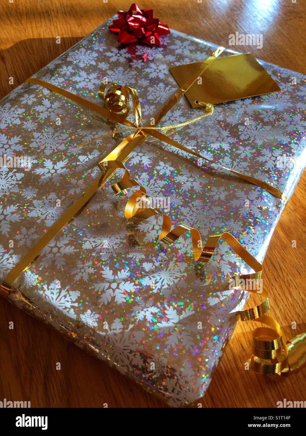 A Christmas present - Smartphone Captured Stock Image