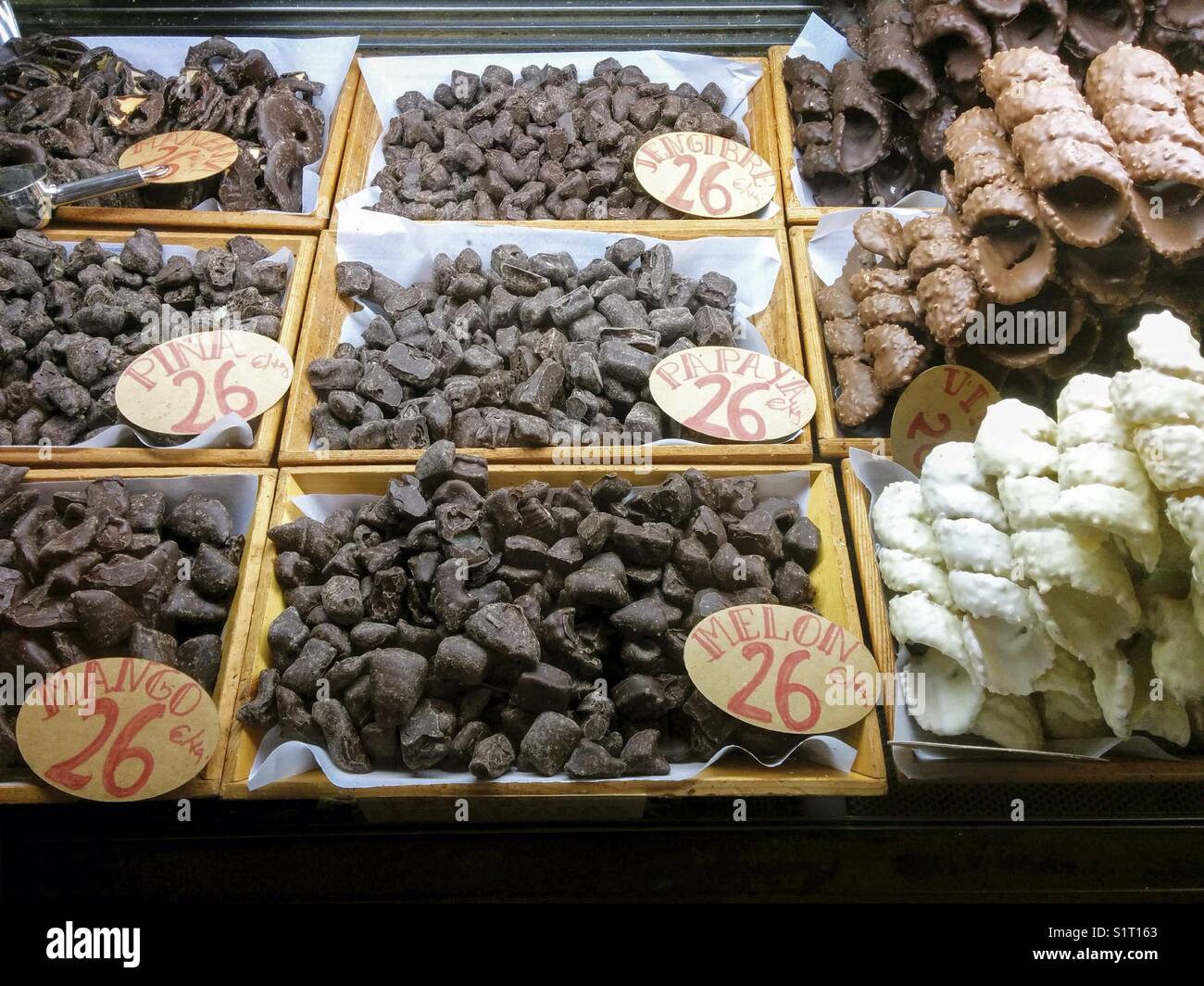 Chocolates for sale Stock Photo Alamy