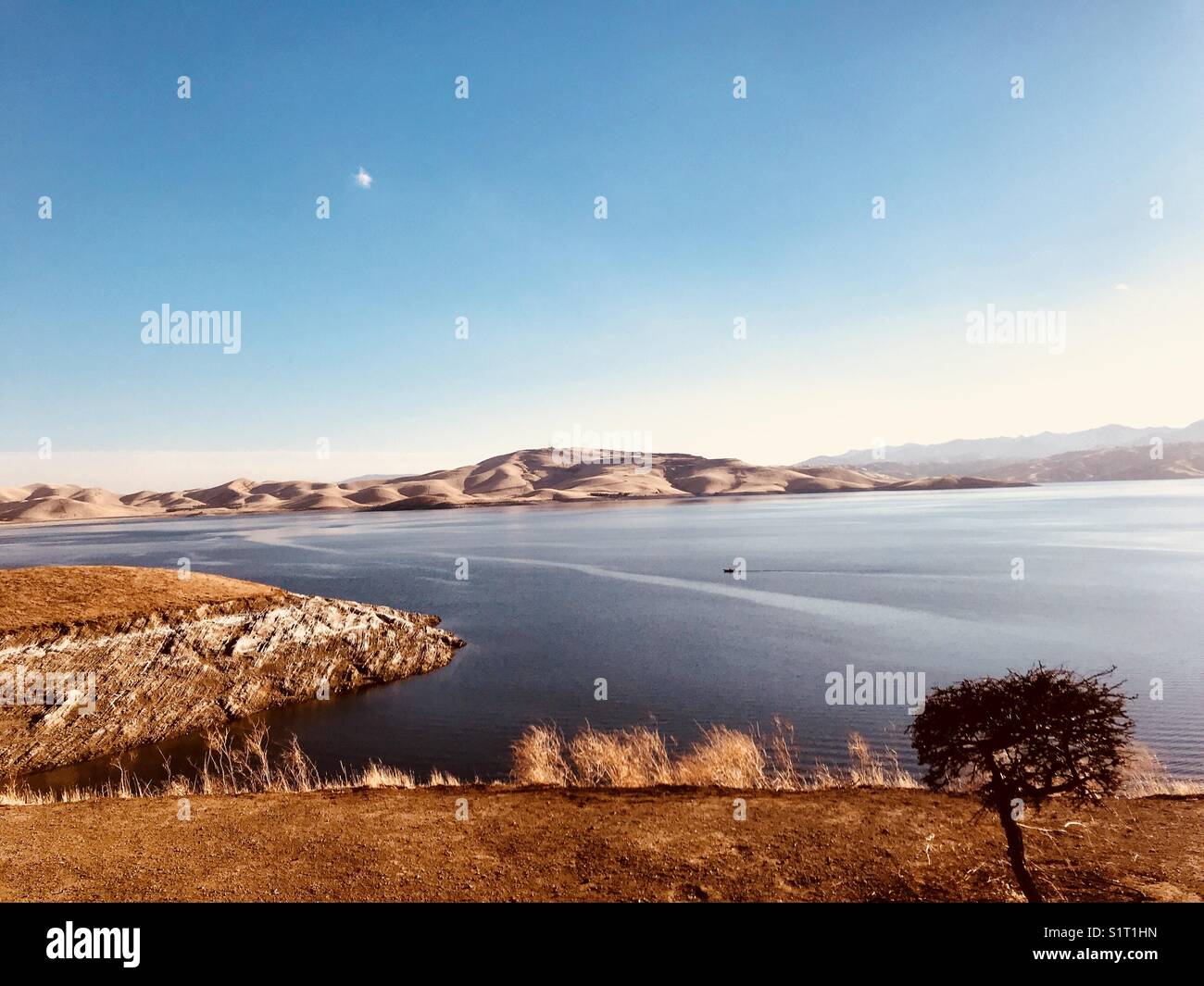 San Luis reservoir - Smartphone Captured Stock Image