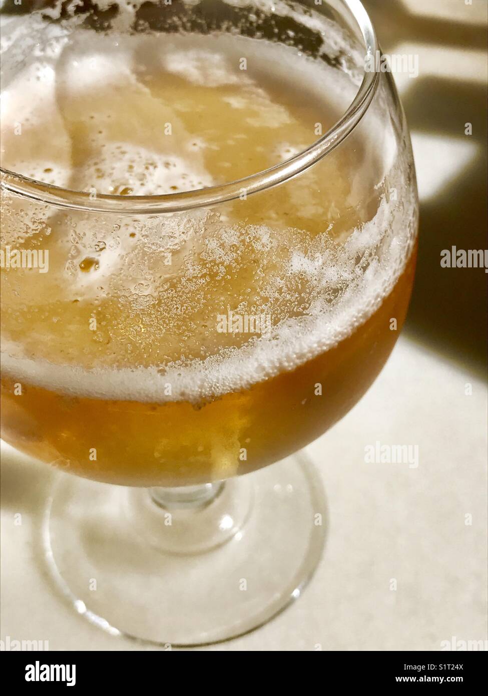 Glass of beer. - Smartphone Captured Stock Image
