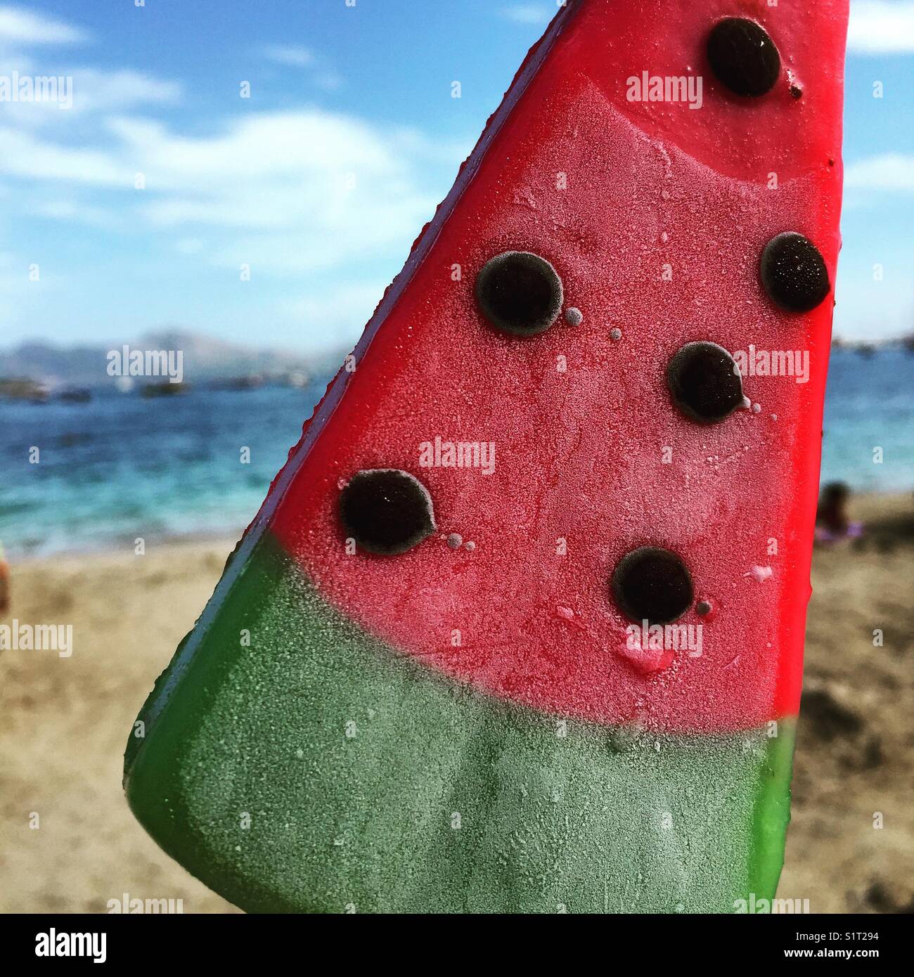 Watermelon ice lolly Stock Photo Alamy