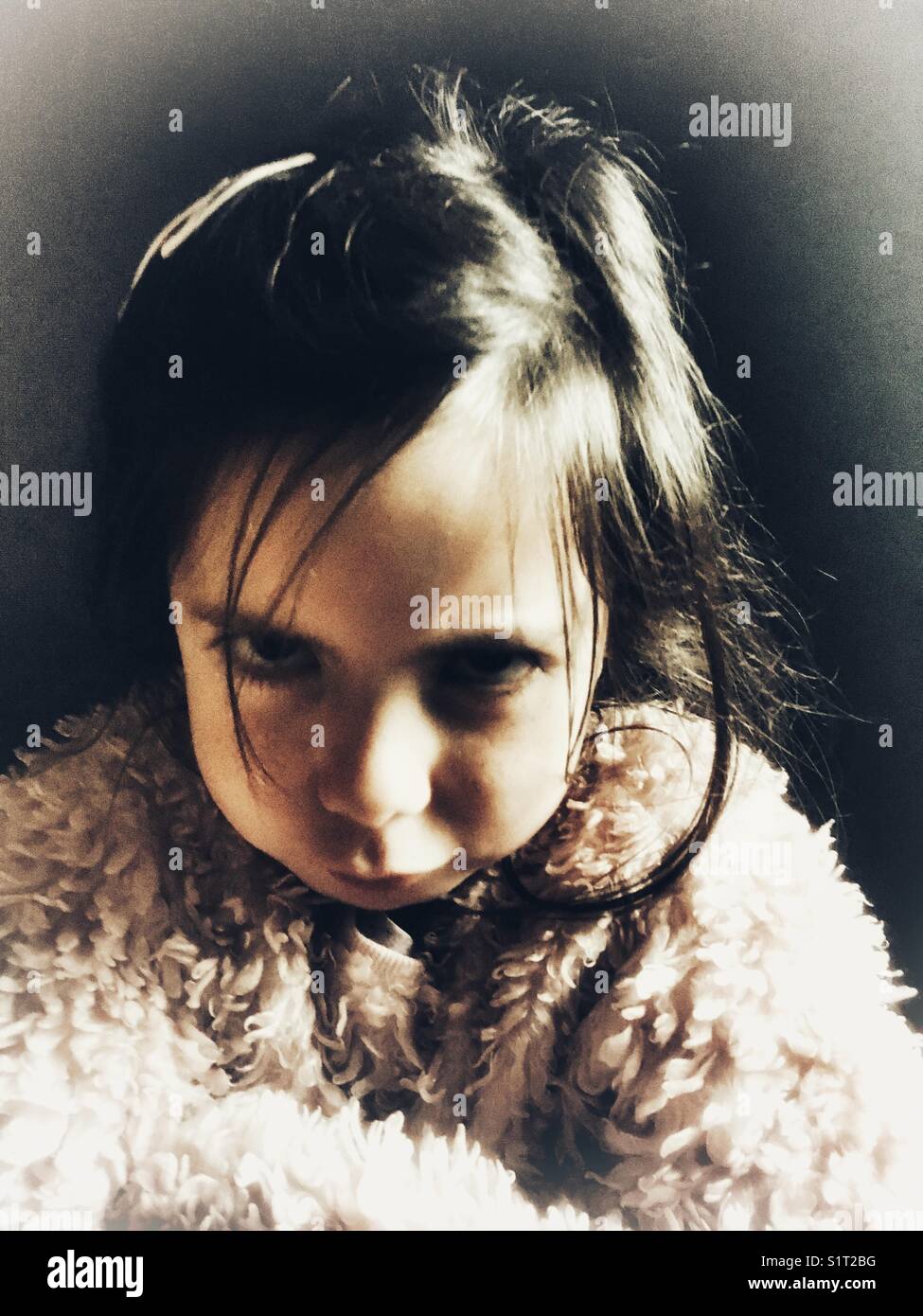 Angry 5year old Stock Photo Alamy