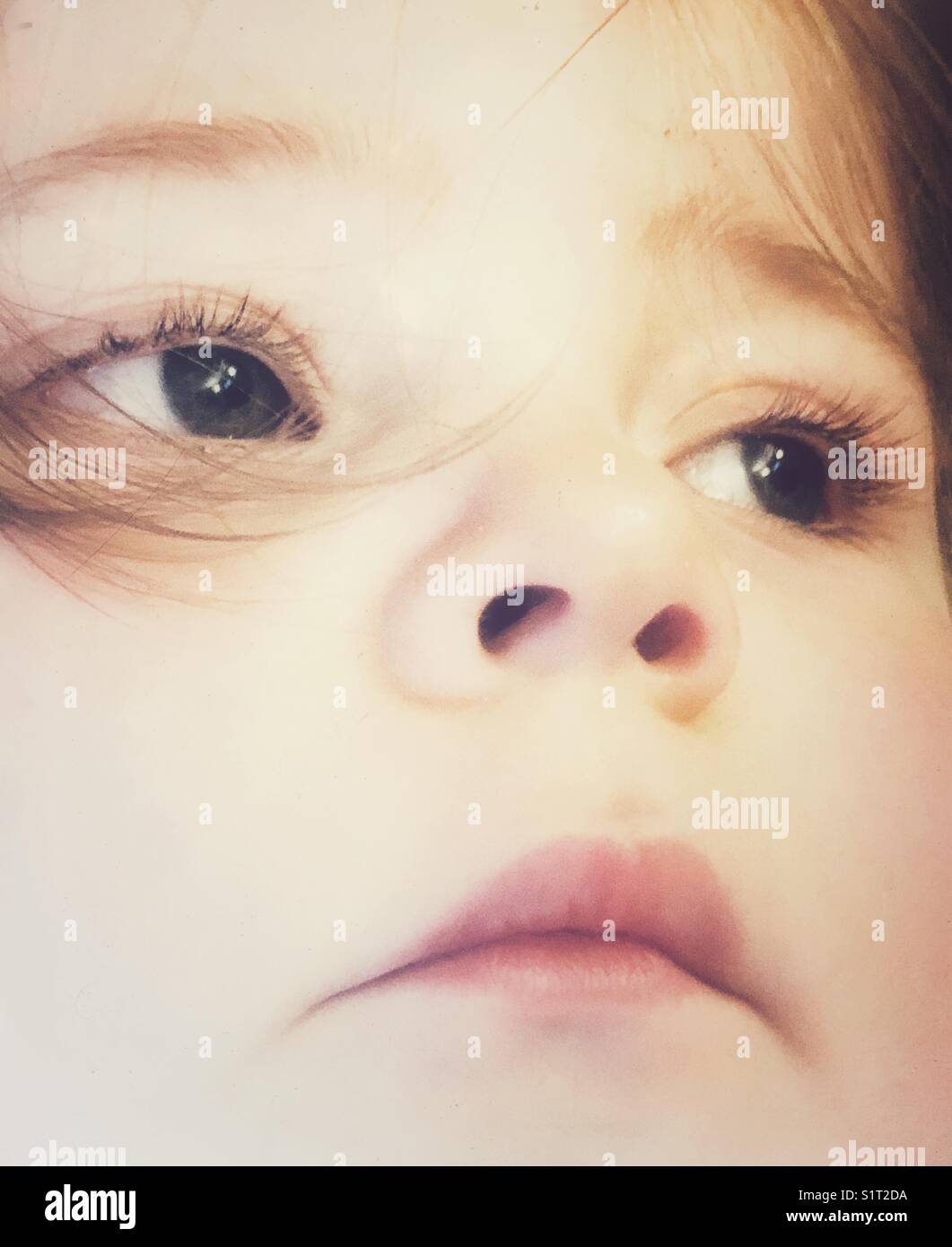Closeup portrait of young girl face Stock Photo - Alamy